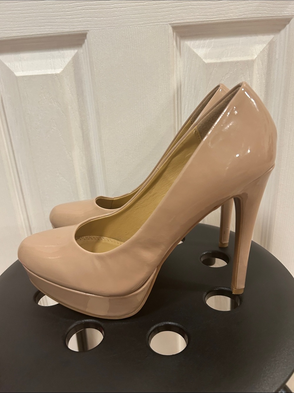 Nude Platform Pumps Size 8